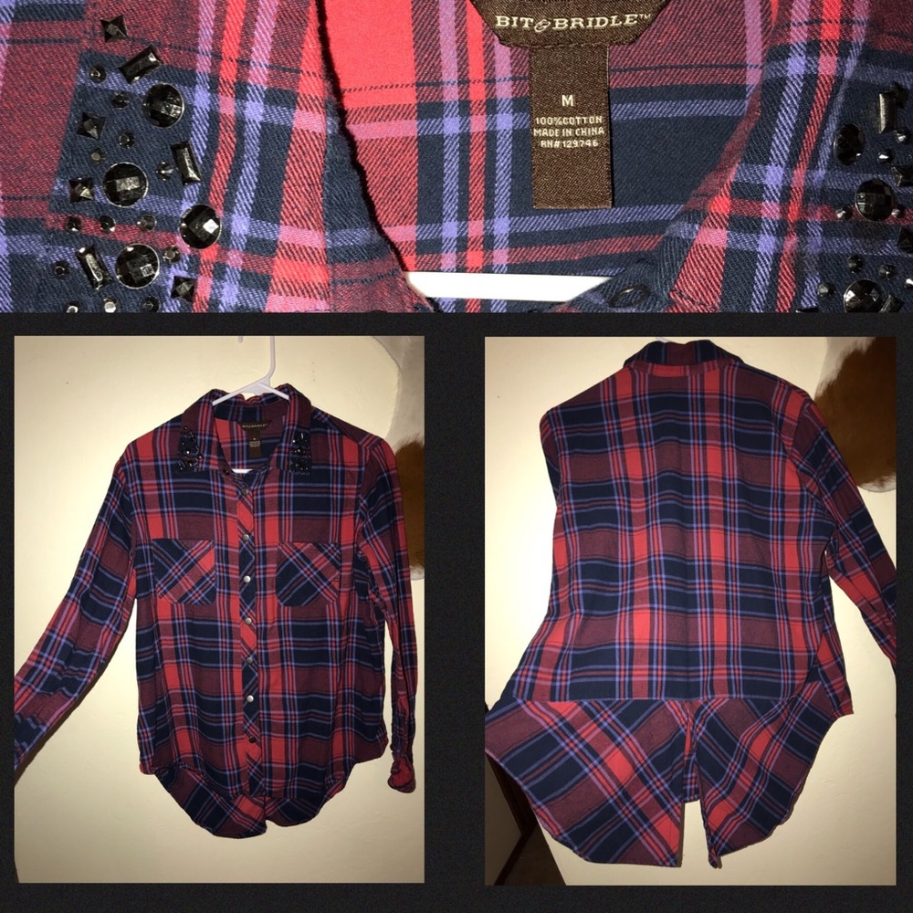 Bit and Bridle Button Up